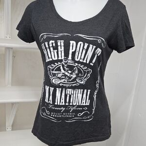 Next Level Apparel Gray Graphic Tee